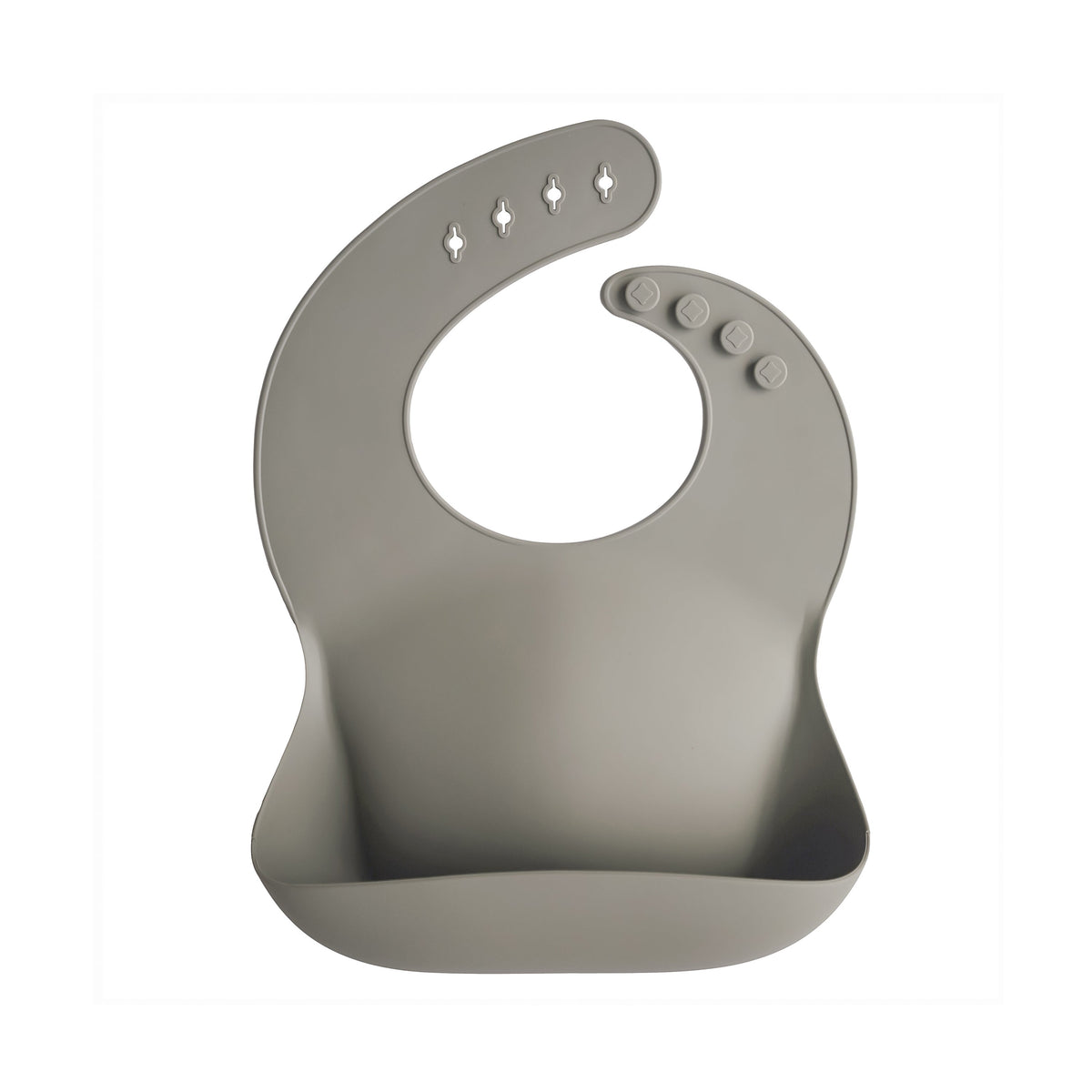 Silicone Baby Bib, Polka Dot Print by Mushie