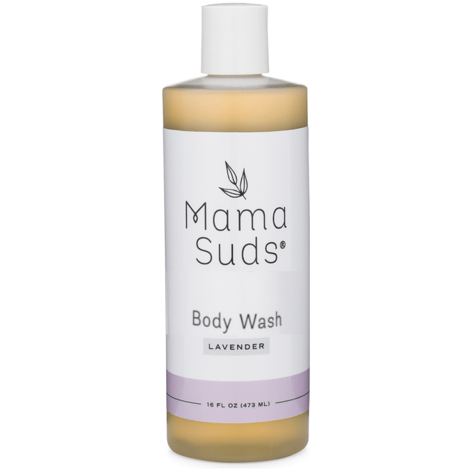 MamaSuds Simple Body Wash Soap with Lavender Essential Oils for Gentle Cleansing - 