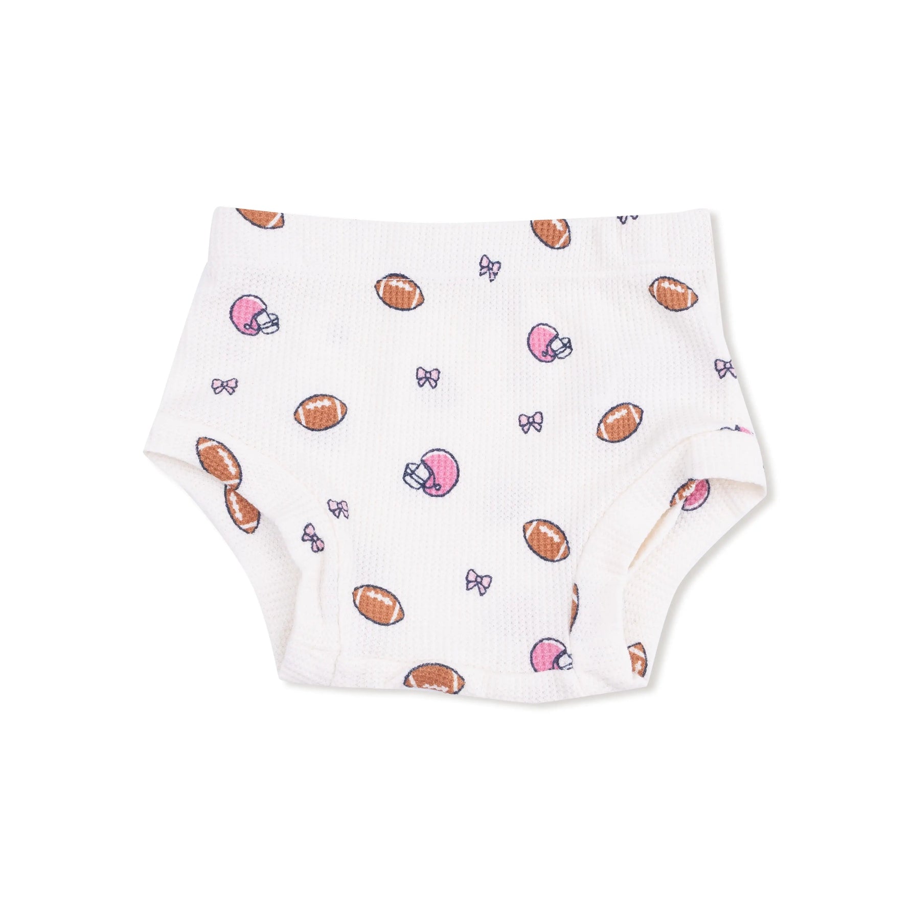 Angel Dear Simple Dress and Bloomer Set with Football Bow Applique - 