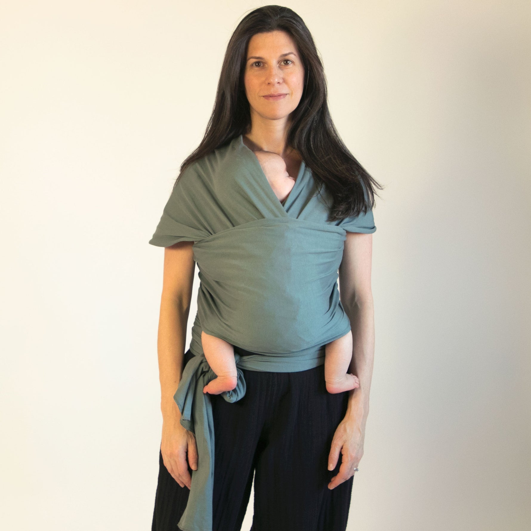 Modern Nursery organic cotton baby wrap, soft and breathable.