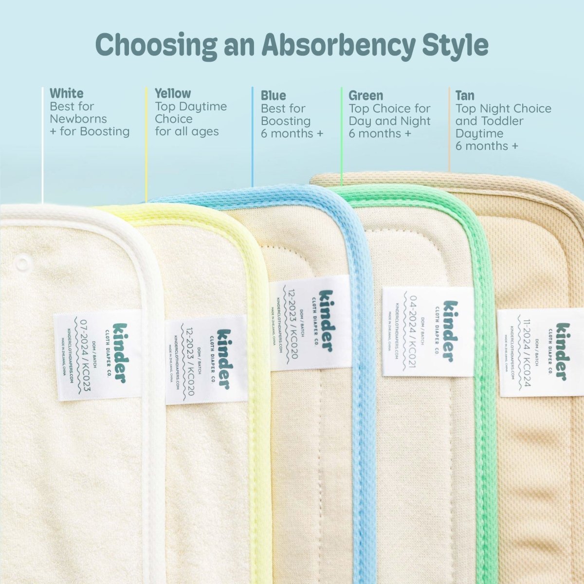 4 - Layer Hemp Cotton Insert - Everetts Place Boutique - Inserts