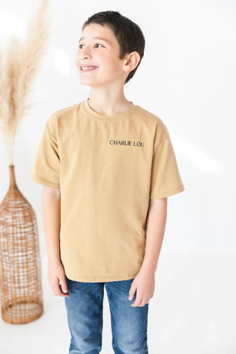 Charlie Lou Baby Skater T Shirt Beachfront Boneyard Oversized Fit Kids - Everetts Place Boutique - 