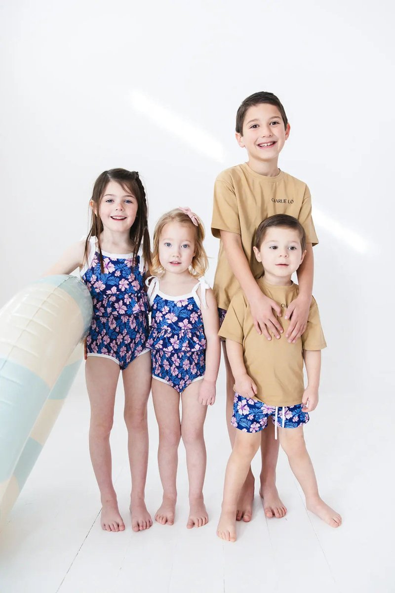 Charlie Lou Baby Skater T Shirt Beachfront Boneyard Oversized Fit Kids - Everetts Place Boutique - 