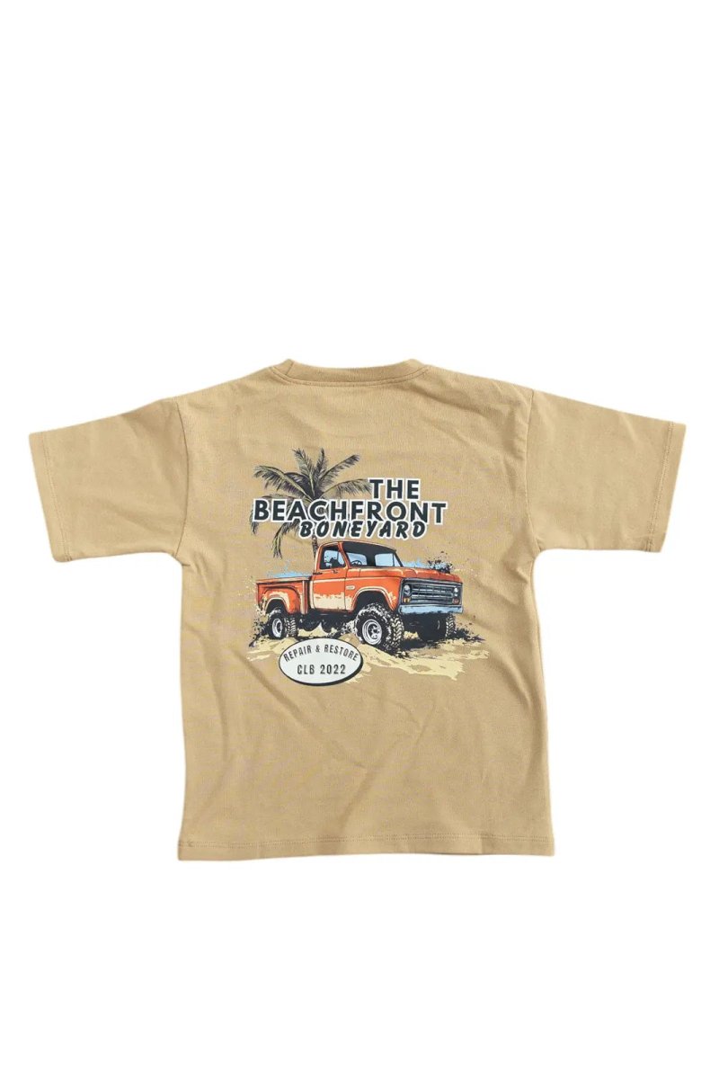 Charlie Lou Baby Skater T Shirt Beachfront Boneyard Oversized Fit Kids - Everetts Place Boutique - 