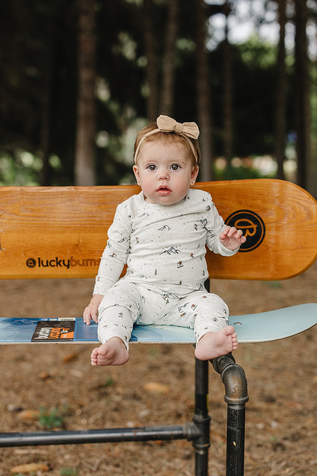 Mebie Baby Ski Print Cozy Two Piece Sleep Set For Babies And Toddlers Mebie Baby - 