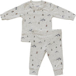Mebie Baby Ski Print Cozy Two Piece Sleep Set For Babies And Toddlers Mebie Baby - 