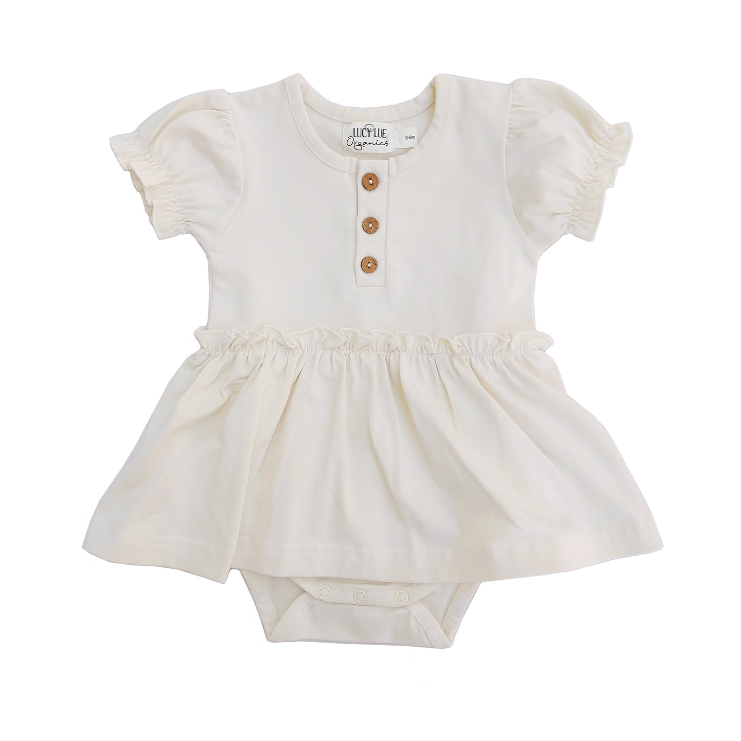 Organic organic skirted bodysuit dress by LUCY LUE ORGANICS at Everetts Place