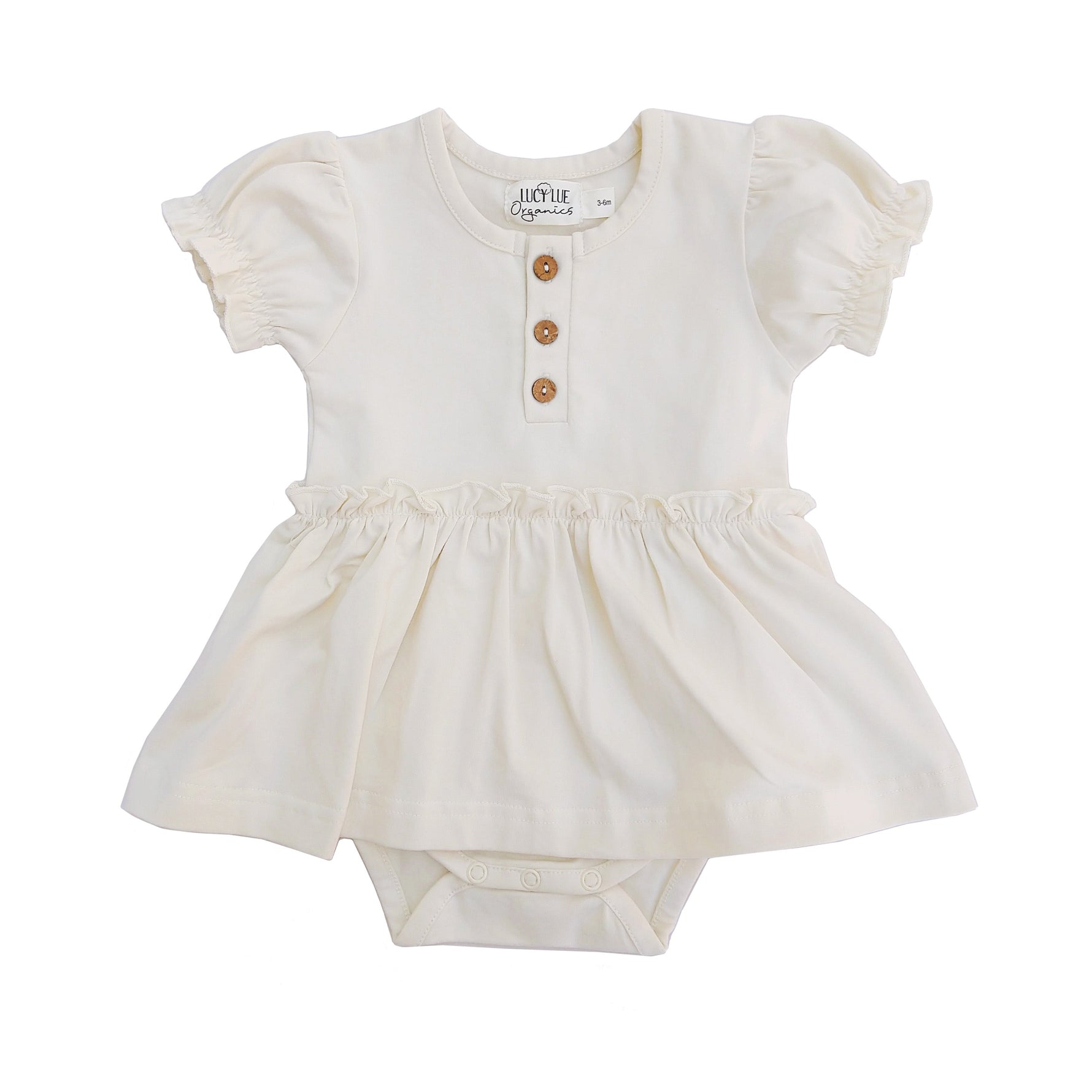 Organic organic skirted bodysuit dress by LUCY LUE ORGANICS at Everetts Place