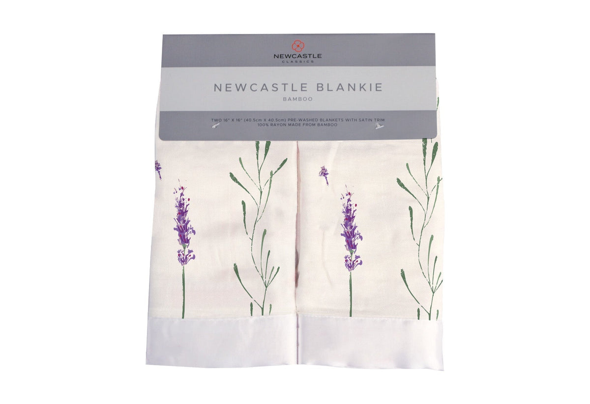 Bamboo Muslin Security Baby Blankie, 16x16 inches by Newcastle Classics