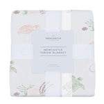 Turtles Bamboo Muslin Throw Blanket by Newcastle Classics