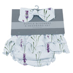 Lavender Ruffle Bamboo Bloomer Headband Set by Newcastle Classics