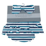 Bamboo Ruffle Bloomer Headband Set — Newcastle Classics | Blue Stripe by Newcastle Classics at Everetts Place