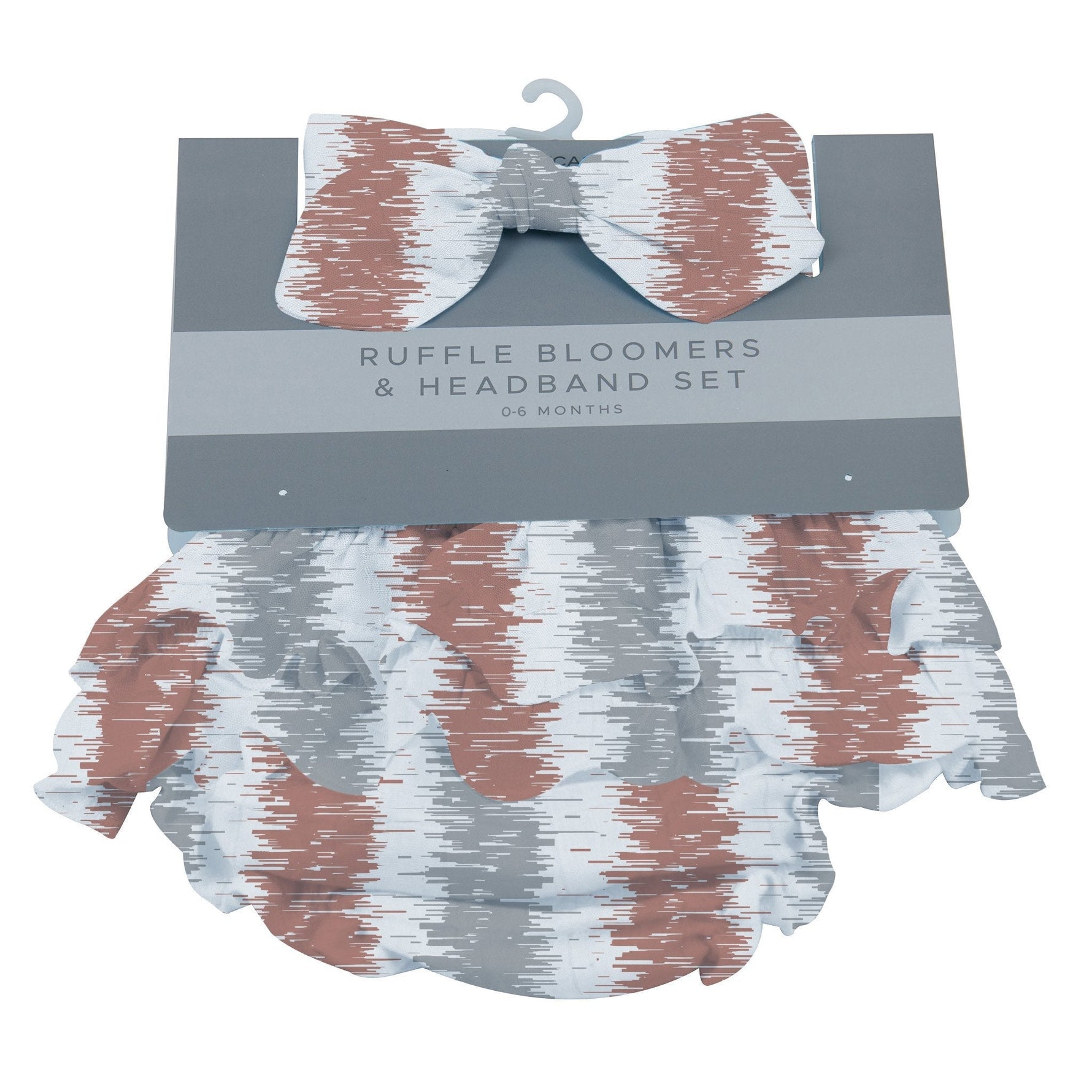 Western Stripe Ruffle Cotton Bloomer Headband Set by Newcastle Classics at Everetts Place