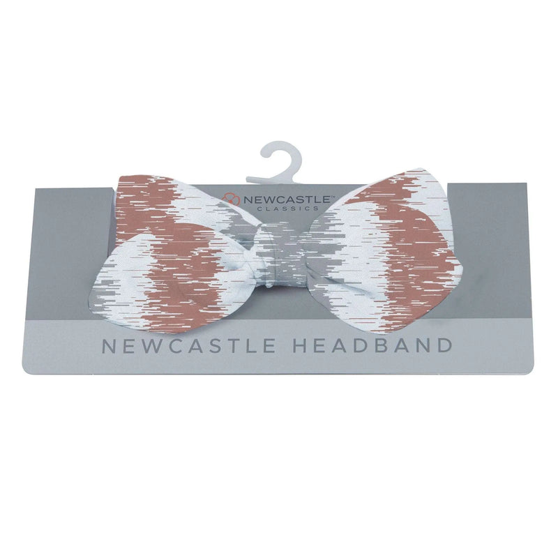 Western Stripe Cotton Baby Headband on display packaging.