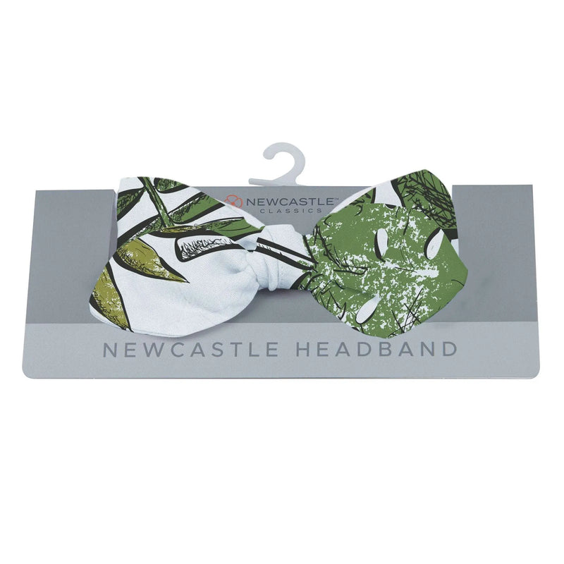 Tropical Forest Cotton Baby Headband from Dino Days Collection, 100% cotton.