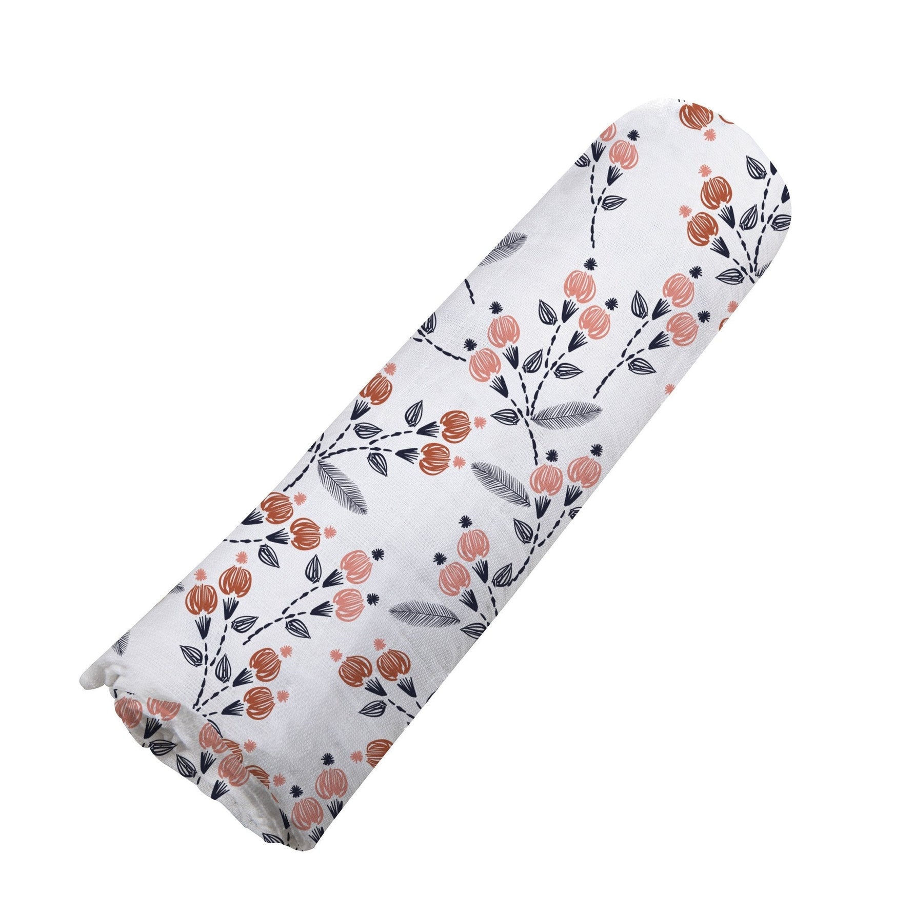 Newcastle Classics Dahlia floral bamboo baby swaddle.