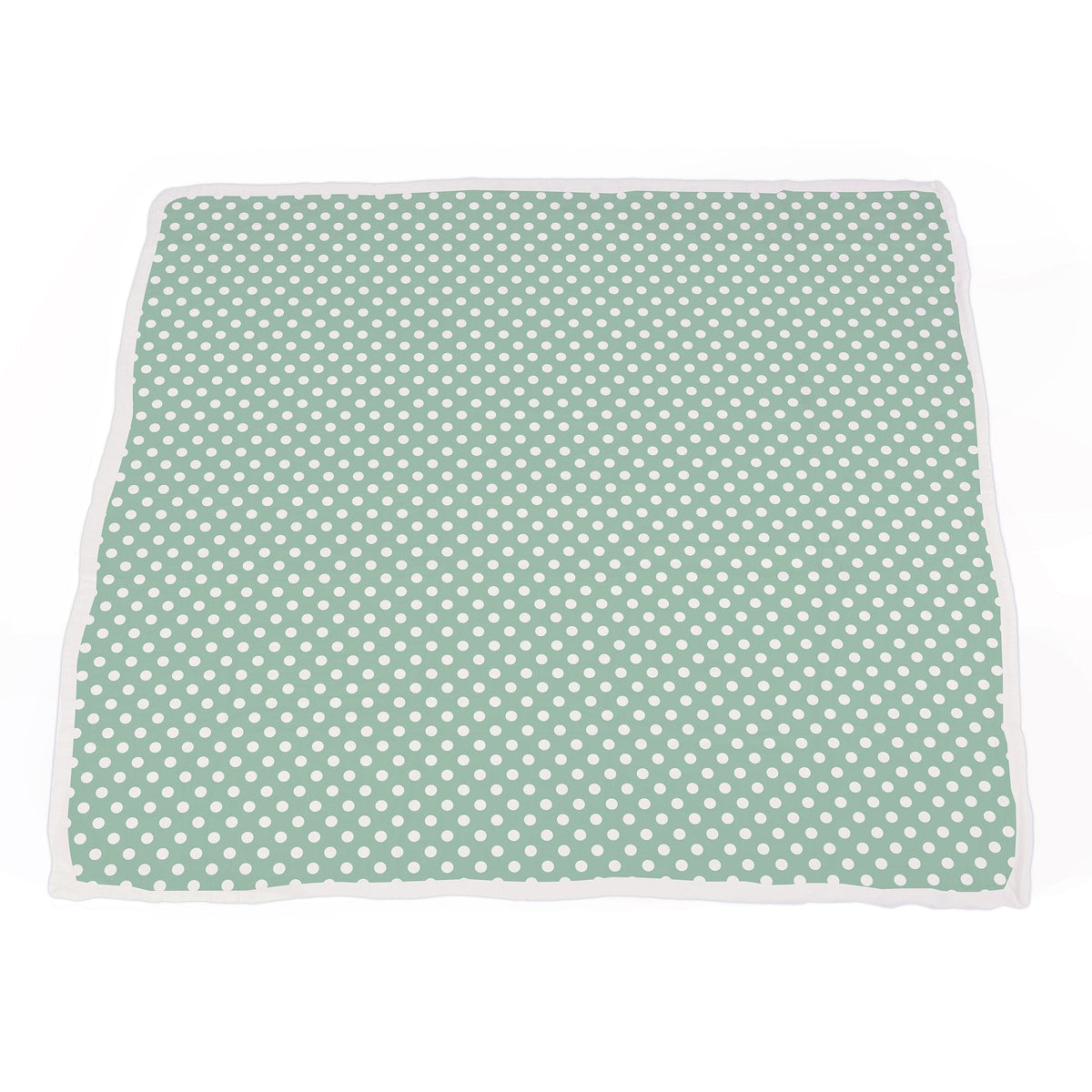 Desert Rose & Jade Polka Dot Cotton Muslin Blanket by Newcastle Classics at Everetts Place