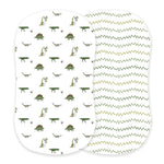 Dino Days and Dino Feet Cotton Changing Pad Cover/Bassinet Sheets - Dinosaur | Everetts Place