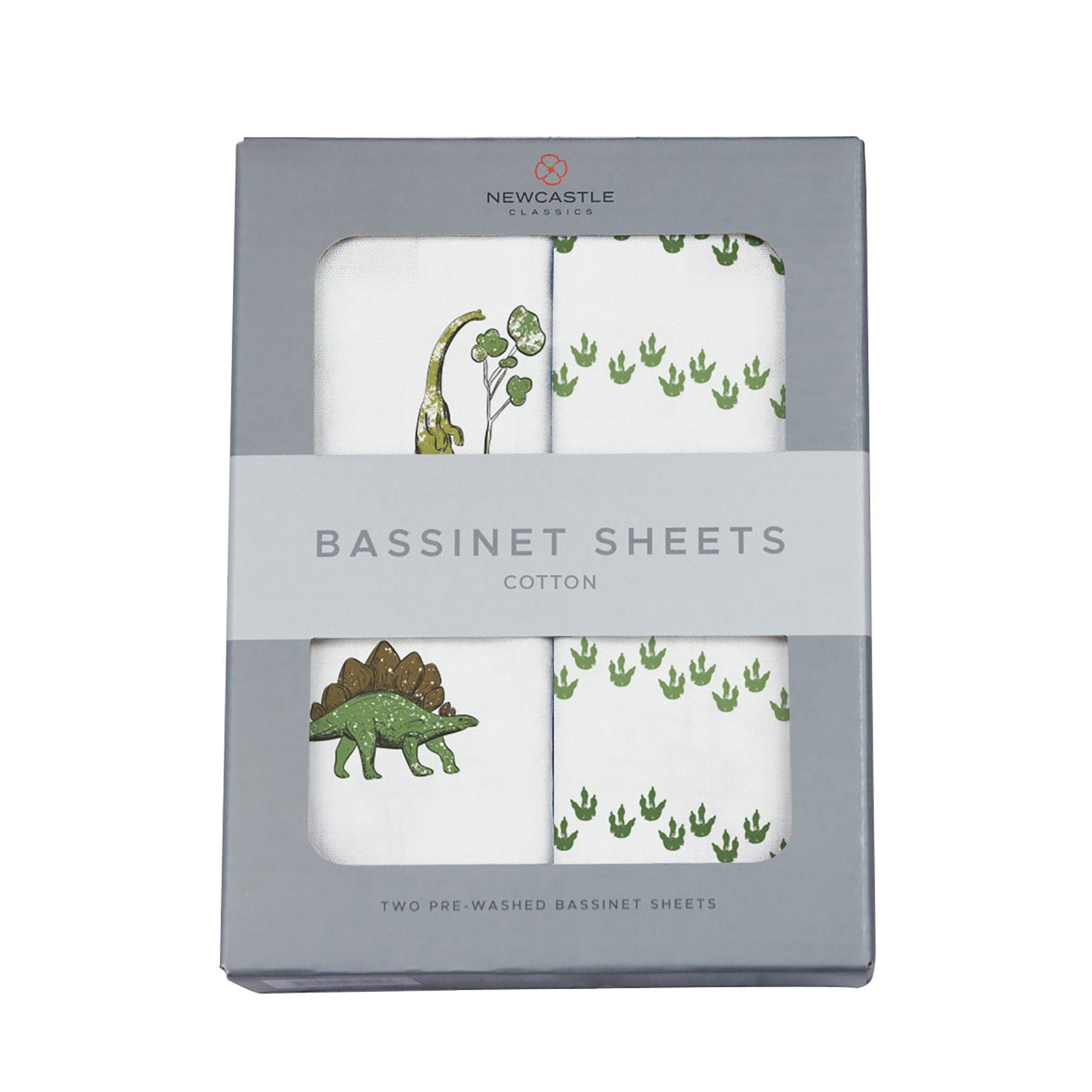 Dino Days and Dino Feet Cotton Changing Pad Cover/Bassinet Sheets by Newcastle Classics at Everetts Place