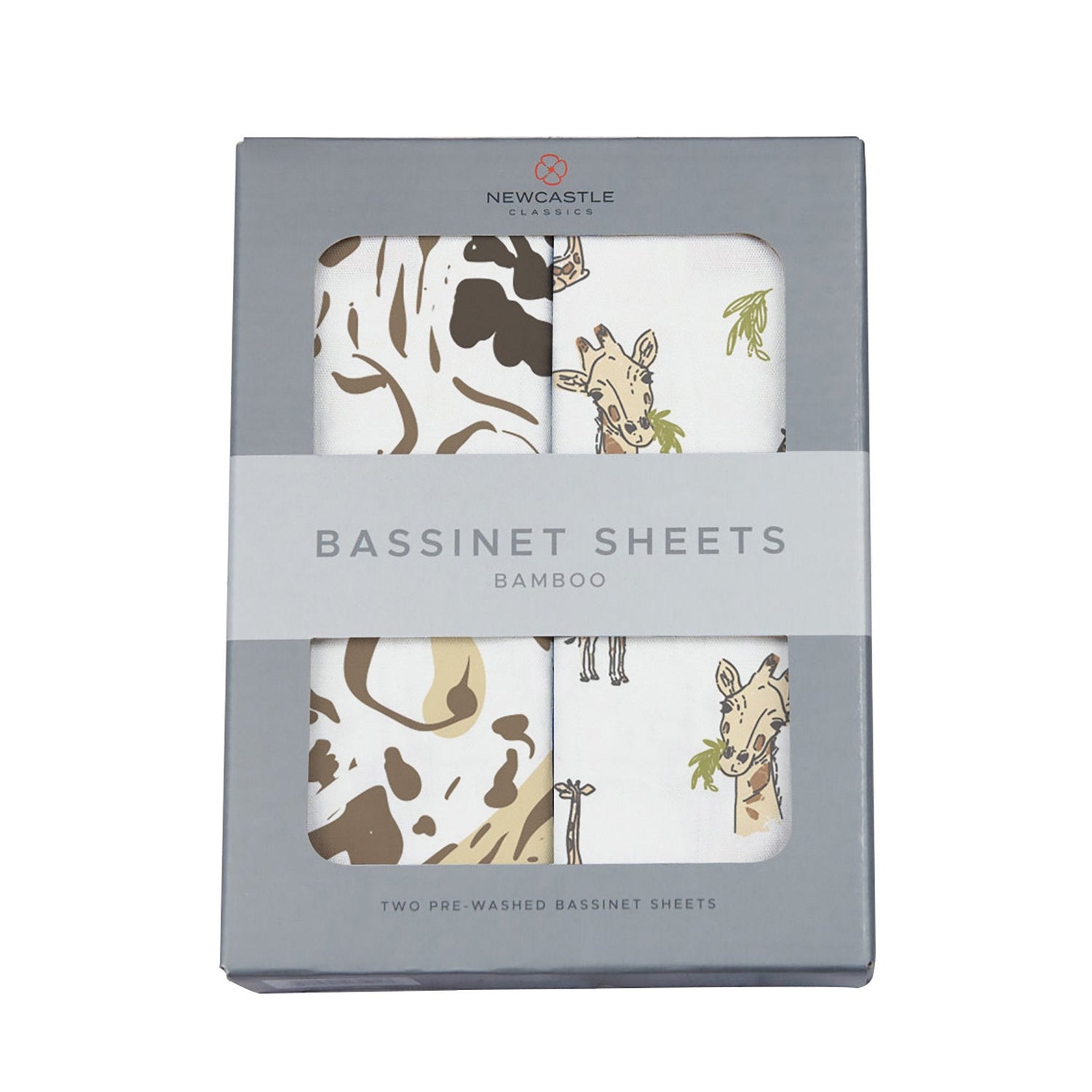 Bamboo Muslin Bassinet Sheet - Animal Print