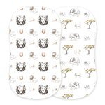 Hear Me Roar Lion and Rhinos and Elephants Bamboo Changing Pad Cover/Bassinet Sheets - Baby & Toddler Clothing | Everetts Place