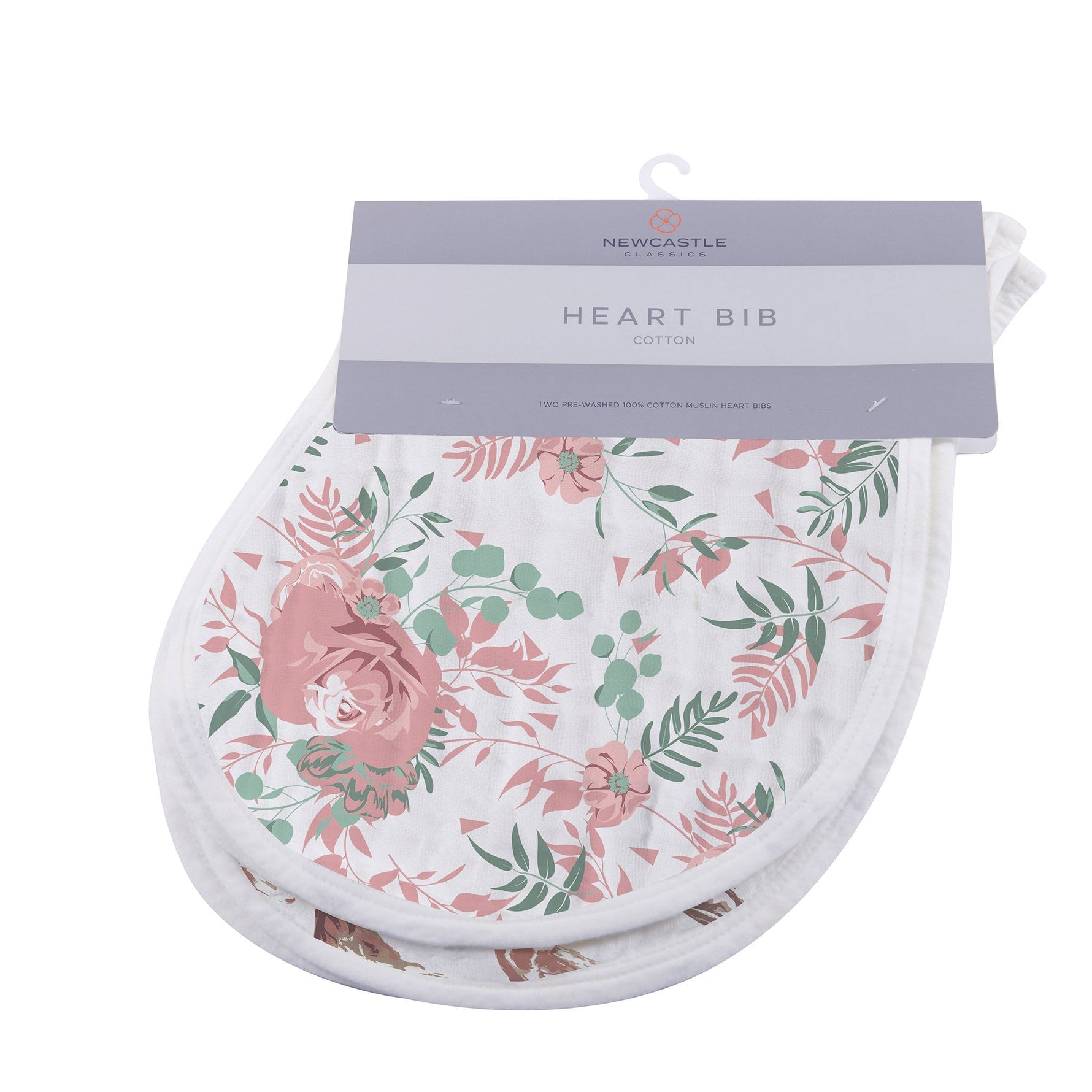 Desert Rose & Wild Horse Cotton Heart Bibs 2Pk - Pink, Scarf, Dishware, Linens, Shawl | Everetts Place