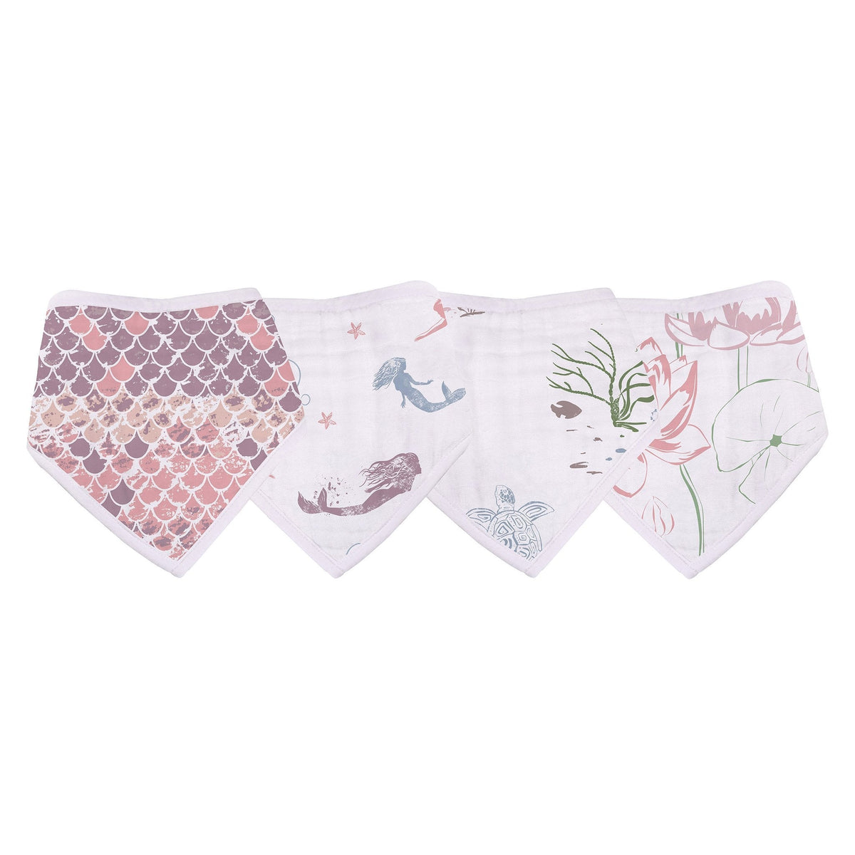 Under The Sea Bamboo Bandana Bib 4PK by Newcastle Classics