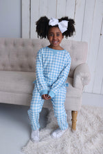 DREAM BIG LITTLE CO SKY BLUE GINGHAM DREAM JOGGEREveretts Place