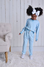 DREAM BIG LITTLE CO SKY BLUE GINGHAM DREAM PULLOVEREveretts Place