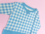 DREAM BIG LITTLE CO SKY BLUE GINGHAM DREAM PULLOVEREveretts Place