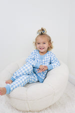 DREAM BIG LITTLE CO SKY BLUE GINGHAM DREAM PULLOVEREveretts Place