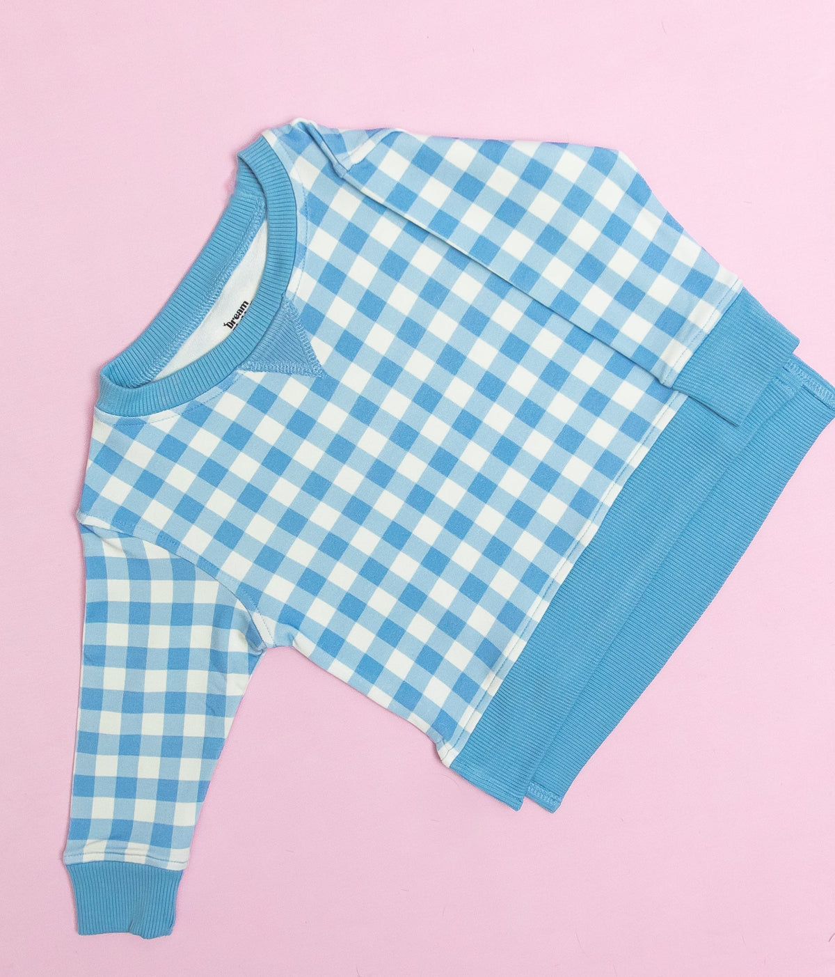 DREAM BIG LITTLE CO SKY BLUE GINGHAM DREAM PULLOVEREveretts Place