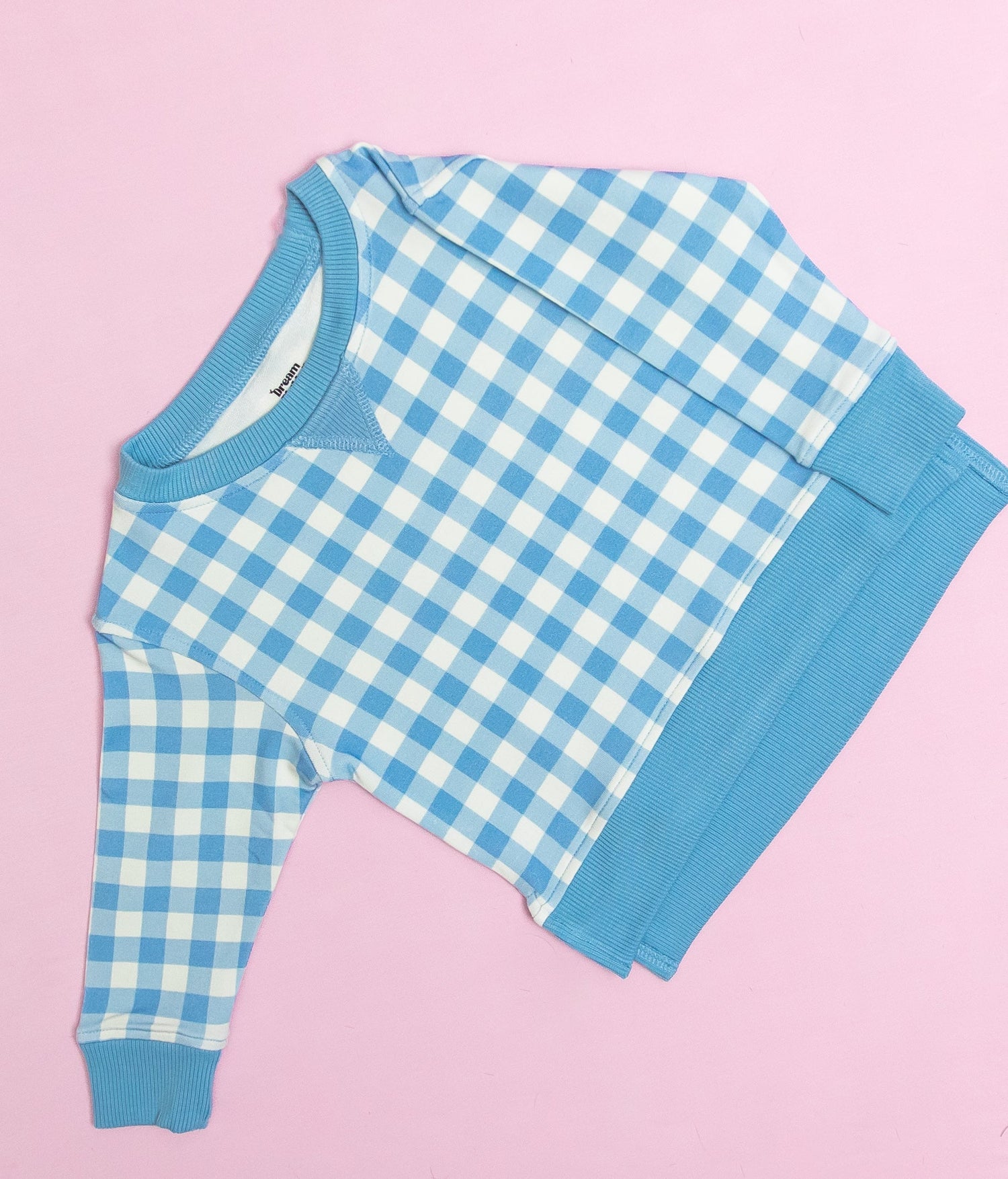 DREAM BIG LITTLE CO SKY BLUE GINGHAM DREAM PULLOVEREveretts Place