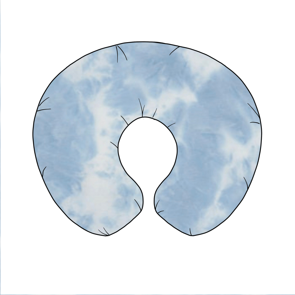 Little Mae & Co Sky Nursing Pillow Cover For Feeding And Tummy Time - Everetts Place Boutique - 