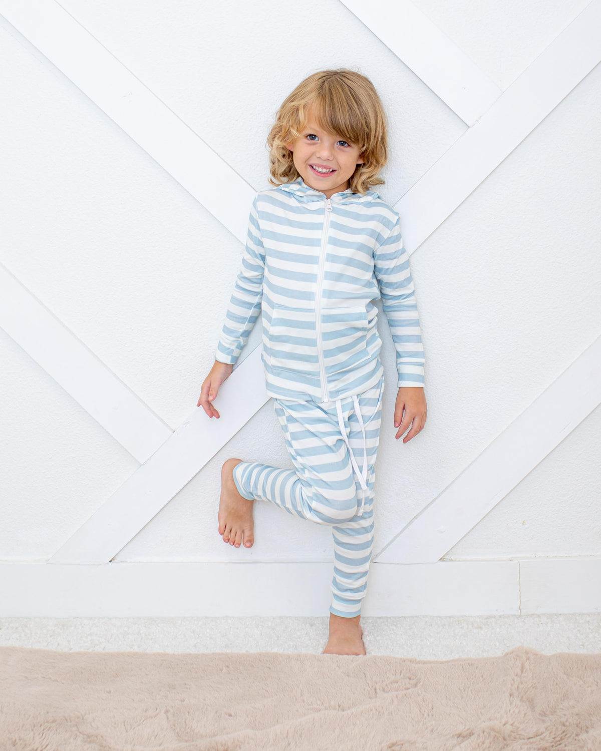 Skye Stripes Zipper Hoodie by Bestaroo