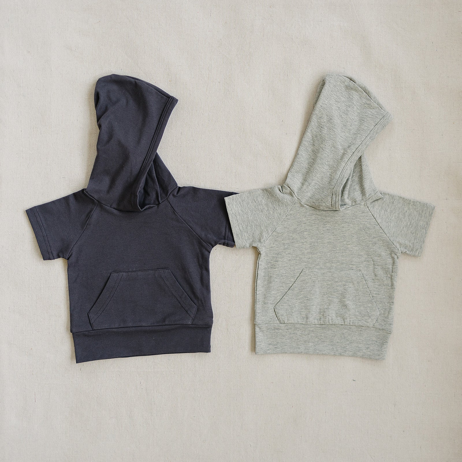 Mebie Baby Slate Hooded Tee For Baby By Mebie Baby Soft Breathable Cotton - 