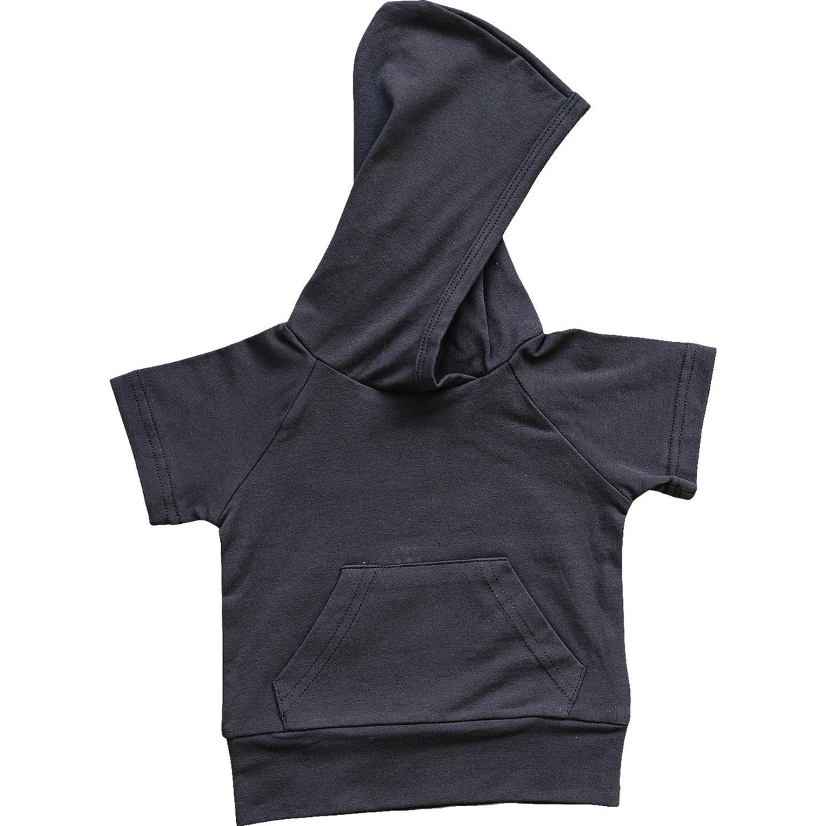 Mebie Baby Slate Hooded Tee For Baby By Mebie Baby Soft Breathable Cotton - 