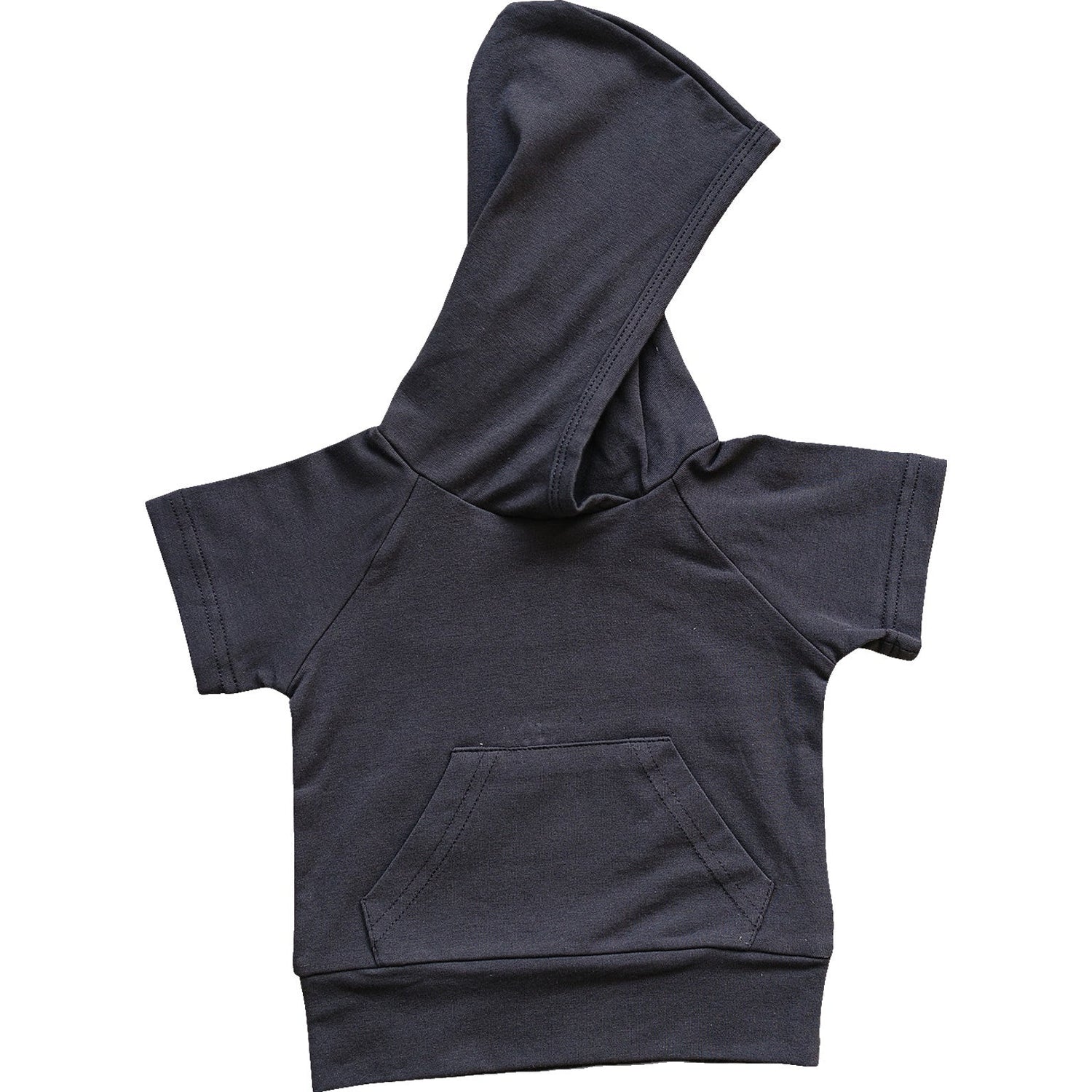 Mebie Baby Slate Hooded Tee For Baby By Mebie Baby Soft Breathable Cotton - 