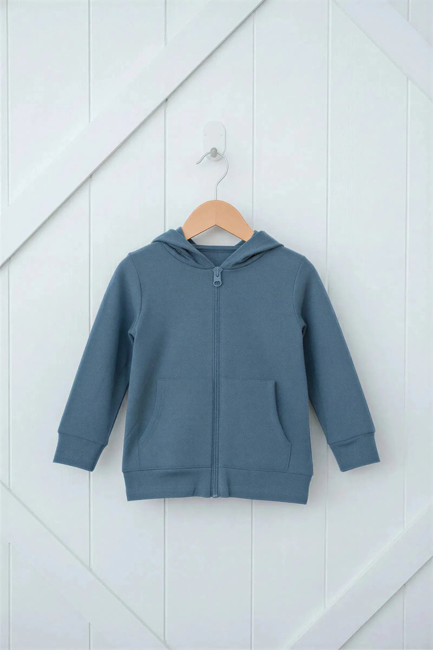 Bestaroo Slate Zipper Hoodie For Babies By Bestaroo Soft Bamboo Cotton Warmth - 