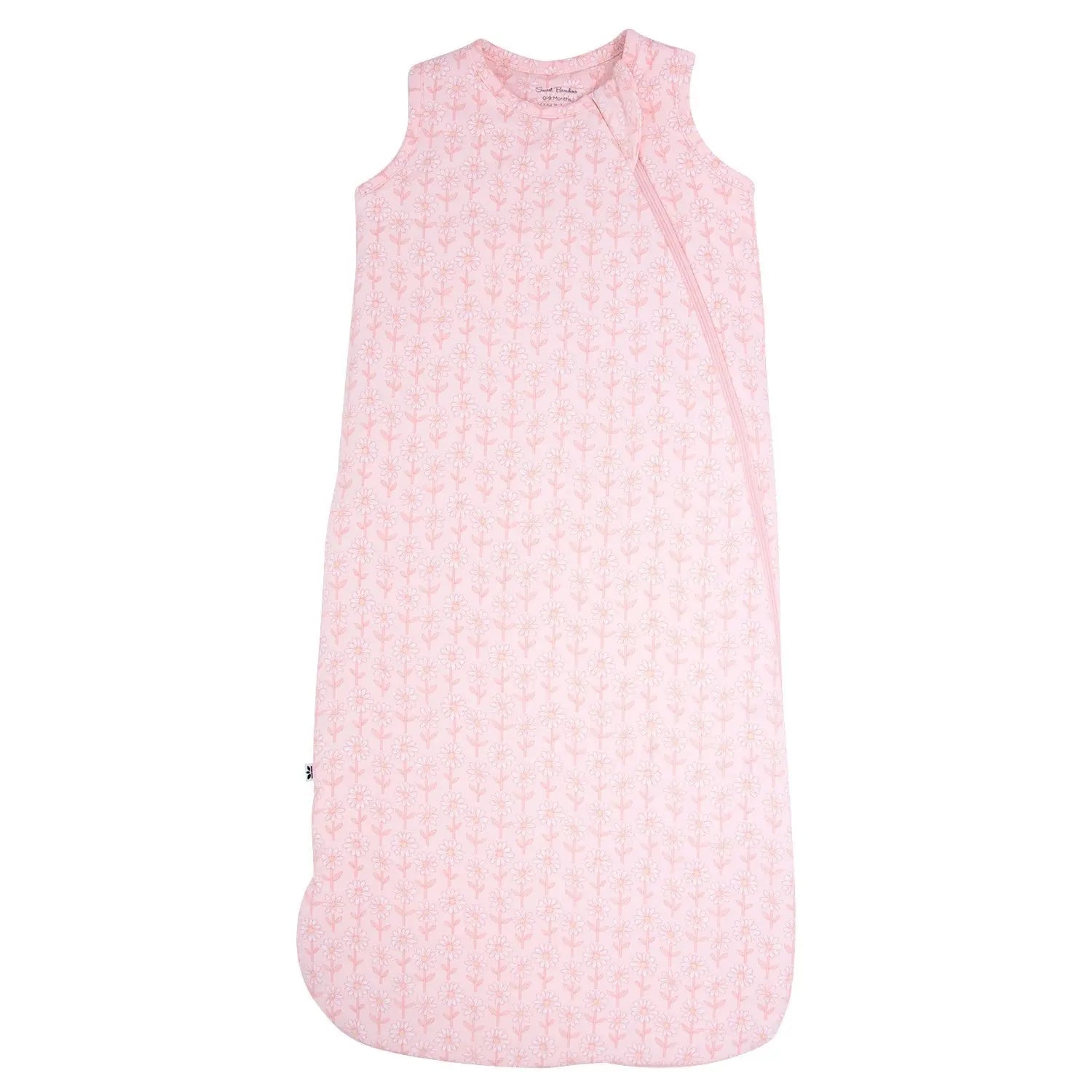 1.5 Tog Sleep Sack for Infants with 2 Way J Zipper and Quilted Lining Size 0 to 9 Months Sweet Bamboo