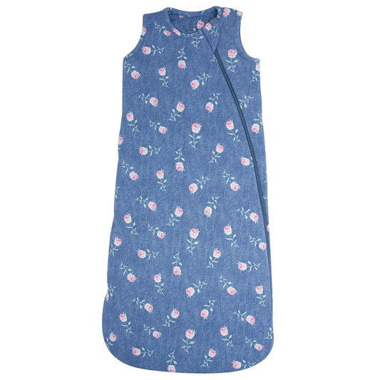 1.5 Tog Sleep Sack for Babies with 2-Way J Zipper and Quilted Lining Size 0 to 9 Months Sweet Bamboo