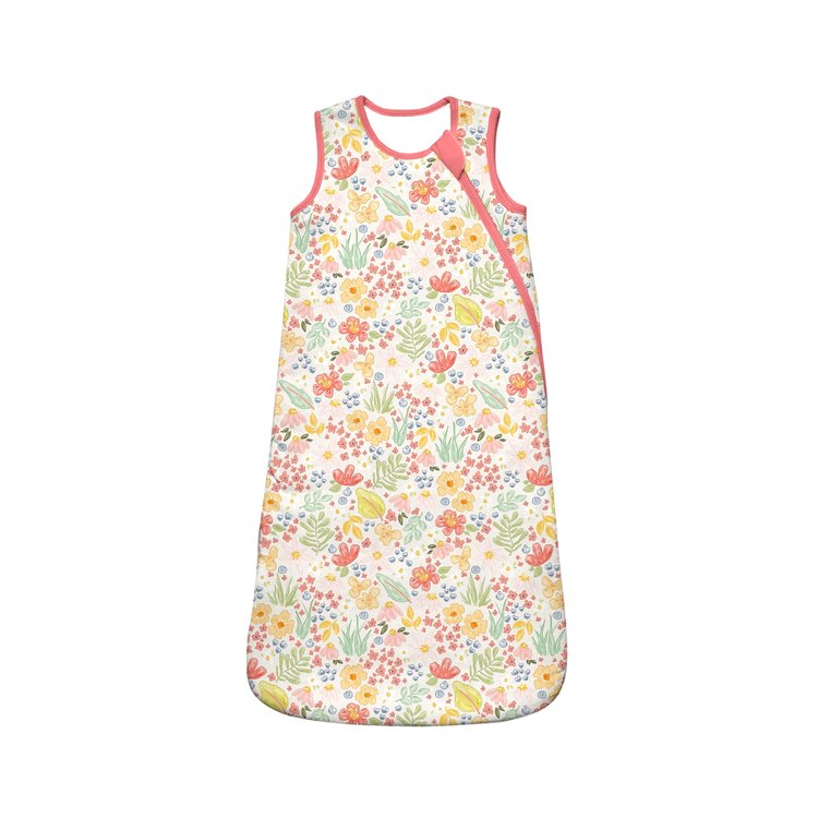My First Flower Floral Sleep Sack | Soft Baby Wearable Blanket by Rayn’s Tiny Stitches