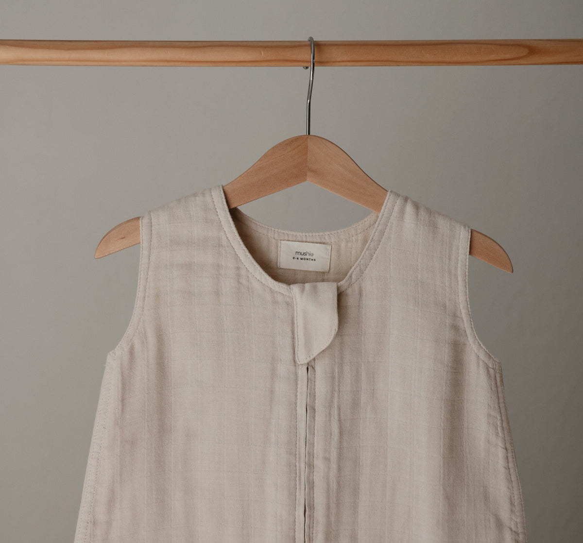 Organic Cotton Muslin Sleep Bag, Lightweight, Sleeveless by Mushie