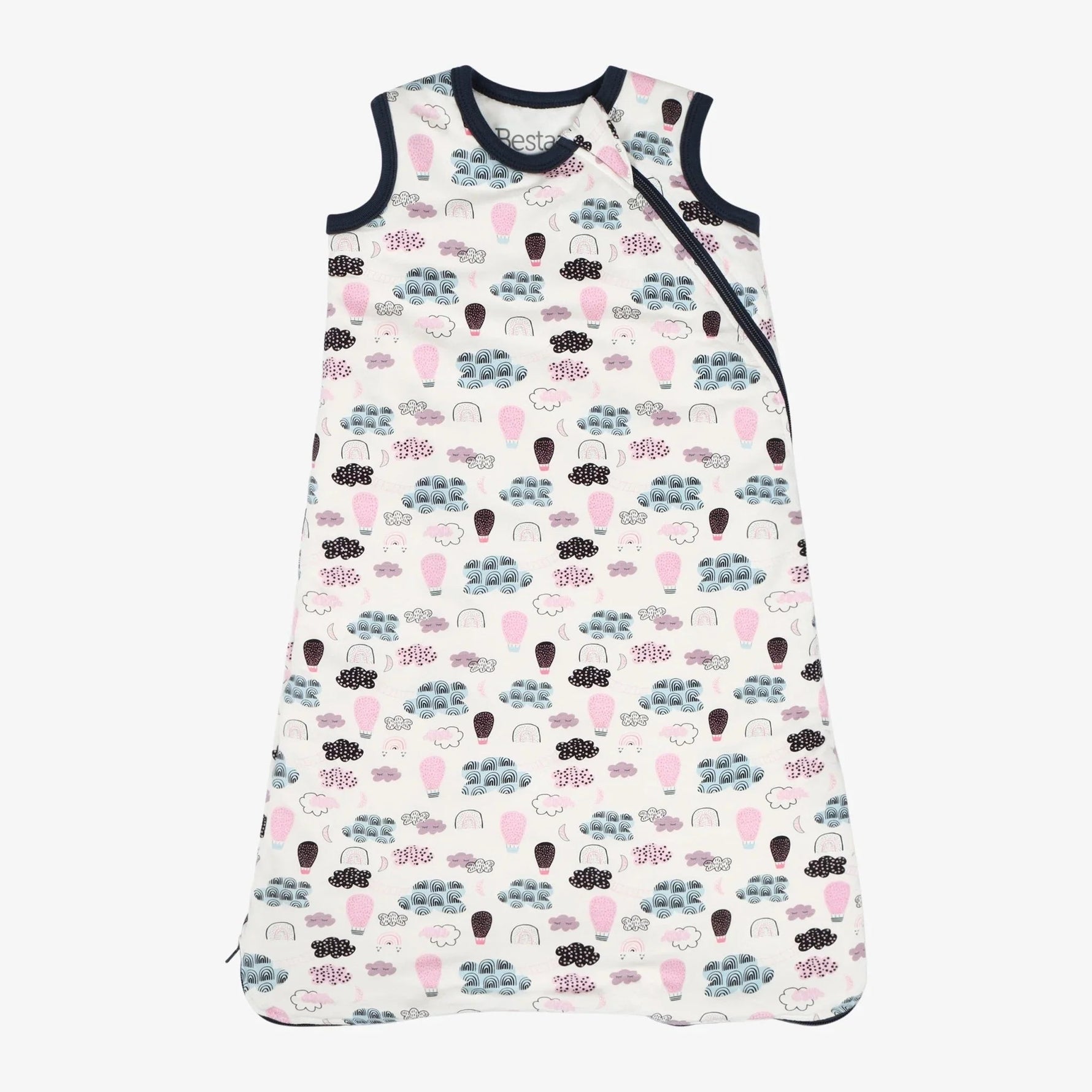 Bestaroo sleep bag, soft MicroModal, reversible zippers for crib use.