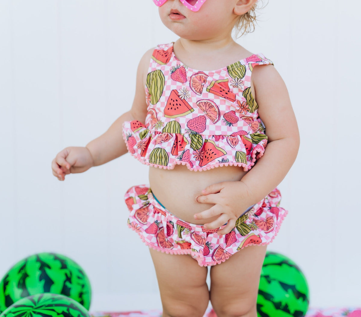 DREAM BIG LITTLE CO SLICE OF SUMMER DREAM TANKINI TWO PIECE SWIM SUITEveretts Place