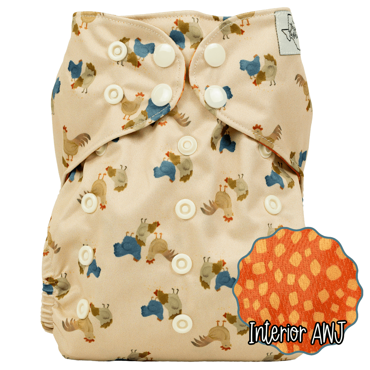 Texas Tushies Slim Fit Pocket Cloth Diaper - 