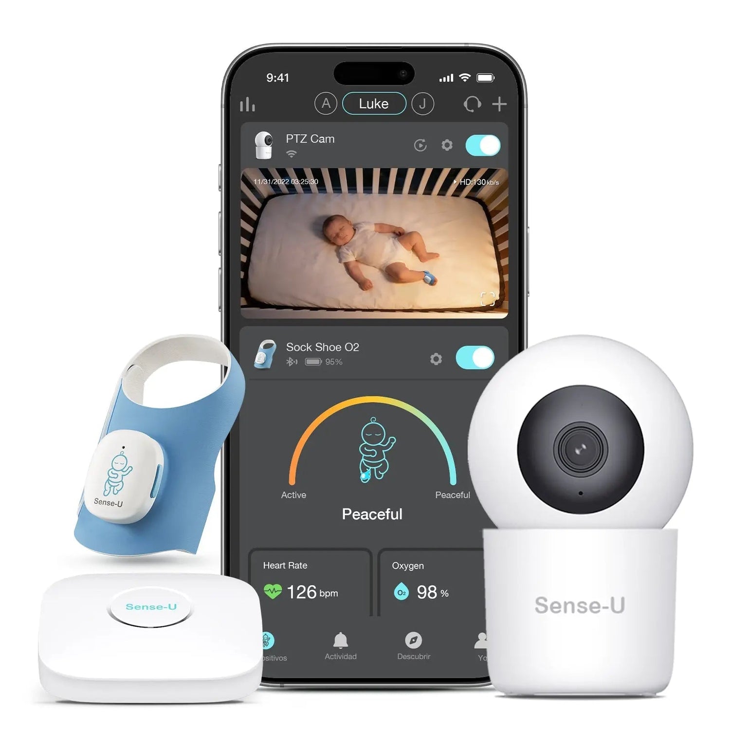 Sense - U Smart Sock Shoe Bundle (2.5K PTZ Cam) - 