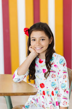 Mila & Rose ® Smarty Pants 3/4 Sleeve Pocket Twirl Dress - 