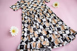 DREAM BIG LITTLE CO SMILEY CUP OF CHECKERS DREAM RUFFLE DRESSEveretts Place