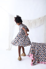 DREAM BIG LITTLE CO SMILEY CUP OF CHECKERS DREAM RUFFLE DRESSEveretts Place